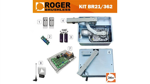 Chi tiết bộ cổng âm sàn Roger BR21-362