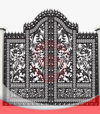 Mẫu cổng sắt CNC 2 cánh đẹp 5