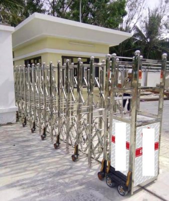 Cổng lùa inox tiết kiệm diện tích tối ưu