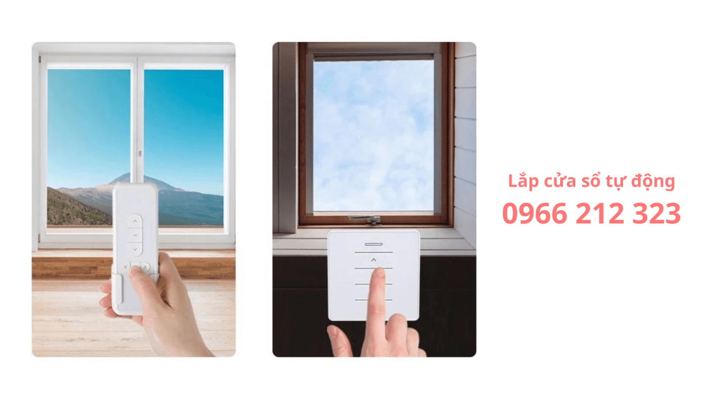 Dễ dàng điều khiển cửa sổ qua remote hoặc công tắc